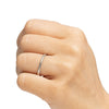 Dated 1926 Art Deco Platinum Vintage Chevron Antique Wedding Band