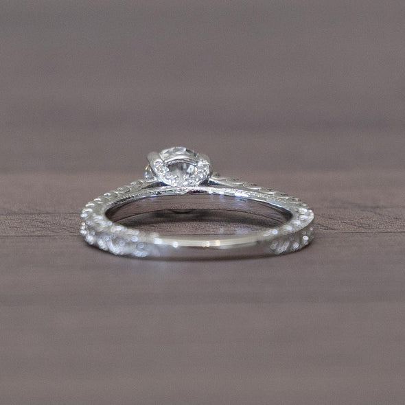 14K 1.33 CTW Diamond Ring with Lab Grown Center