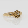 Antique Victorian Yellow Gold Belcher Pearl Ring