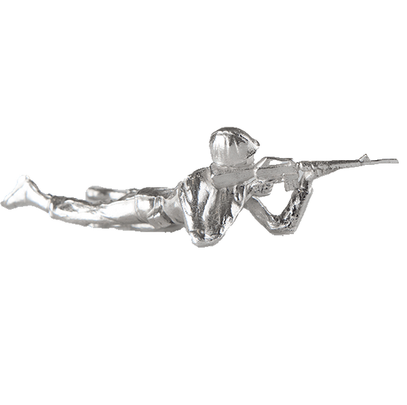 Silver Soldier Prone Rifleman Silver Soldier