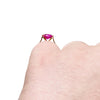 Vintage 18K Yellow Gold Solitaire Pink Gem Engagement/Statement Ring on the hand from the back showing off height 