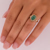 Vintage Turquoise Cabochon Ring R-623OT-G425