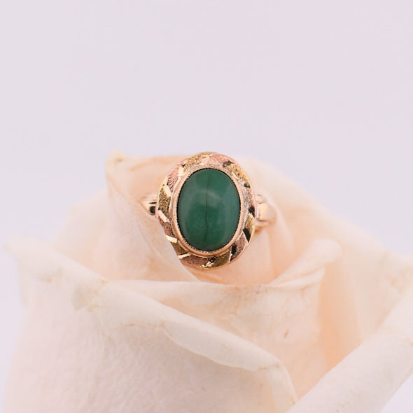 Vintage Turquoise Cabochon Ring R-623OT-G425