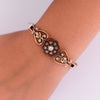 Circa 1800's 14K Rose Gold Diamond and Enamel Bracelet - B-623OXP-N