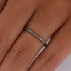 18K White Gold Wedding Band R-723FI-N8