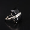 Vintage 18K Black Onyx and Diamond Ring