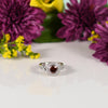 1.01ct GIA RED Diamond in 18k Bezel Set Split Shank Halo Ring
