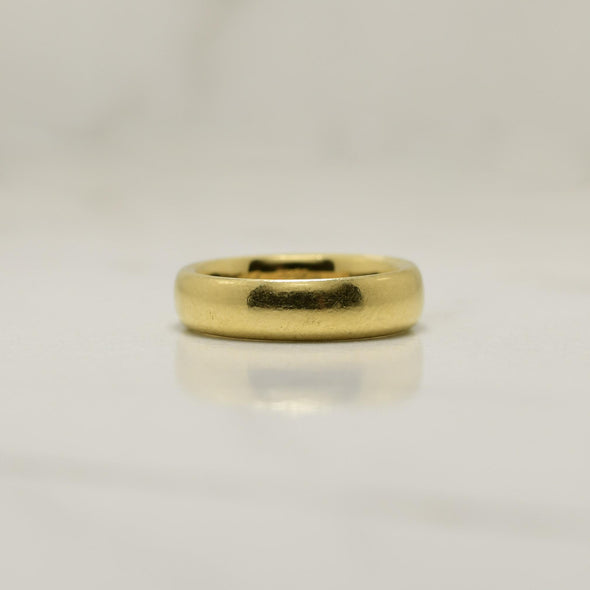 Dated April 30 1905 18K Antique Yellow Gold Wedding Band R-923HTR-N475