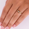 Vintage 14k Diamond Belcher Ring R-823CTA-G6