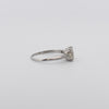 Classic Art Deco Platinum Solitaire Old European Cut Diamond Engagement Ring