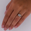Art Deco 1/2 Carat Old European Cut 18K White Gold Solitaire Diamond Ring