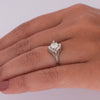 Art Deco 1/2 Carat Old European Cut 18K White Gold Solitaire Diamond Ring