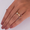Victorian 1/2 Ct Old Mine Cut Diamond Antique 14K Yellow Gold Belcher Ring