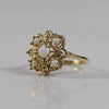 Vintage Opal Floral Inspired Cluster Ring