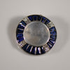 Art Deco Platinum Moonstone Cameo W/ Synthetic Sapphires