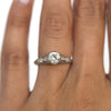 Circa 1910's Edwardian Platinum .93 ct Old European Cut Diamond Engagement Ring