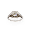 Dated 1924 Art Deco Platinum 1.55Ct Diamond, Filigree Detailed Ring