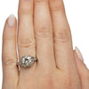 Dated 1924 Art Deco Platinum 1.55Ct Diamond, Filigree Detailed Ring