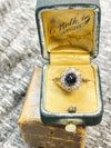 Victorian Cambodian Cabochon Sapphire and Diamond Ring