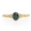 Art Deco 18K Yellow Gold Oval Cut Alexandrite Solitaire Ring GIA Report