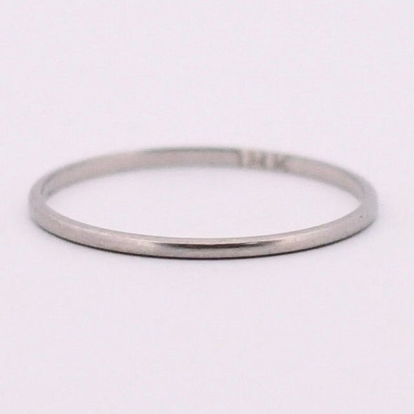 Minimalist Vintage Unisex Stackable Wedding Band