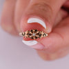 1900's Victorian 14K Yellow Gold Floral Belcher Style Petit Pearl Solitaire