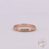 Vintage 14K Yellow Gold Minimalist Design Unisex Wedding Stackable Band - R-223O